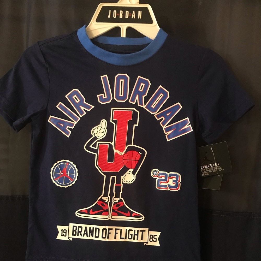 Air Jordan kids 2 pcs shirt and shorts set